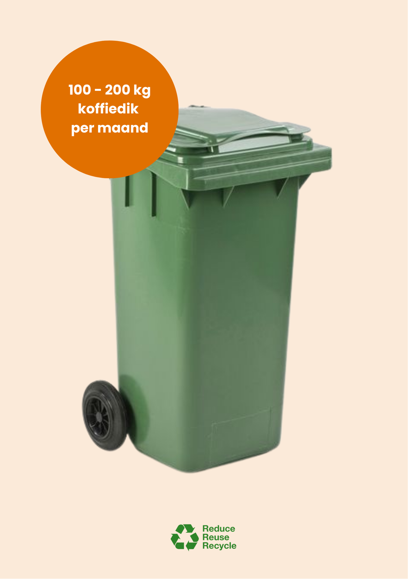 Koffiedik Recycling 1x per week